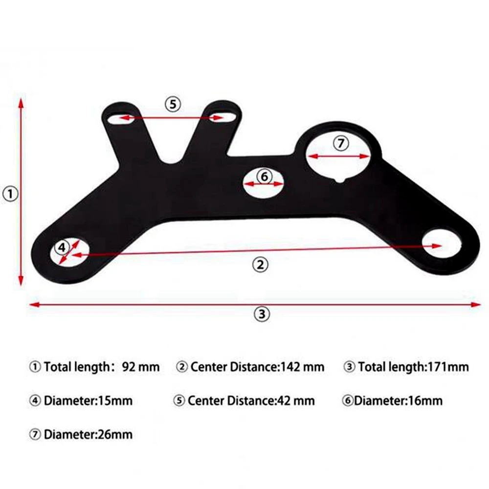 

Motorcycle Odometer Tachometer Speedometer Bracket + Neutral Light For Instrument Motorbike Speed Meter Holder N Gear Light