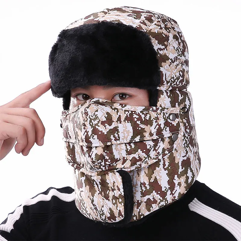 Зимние мужские шапки бомберы русские зимние шапка для мальчиков и девочек с