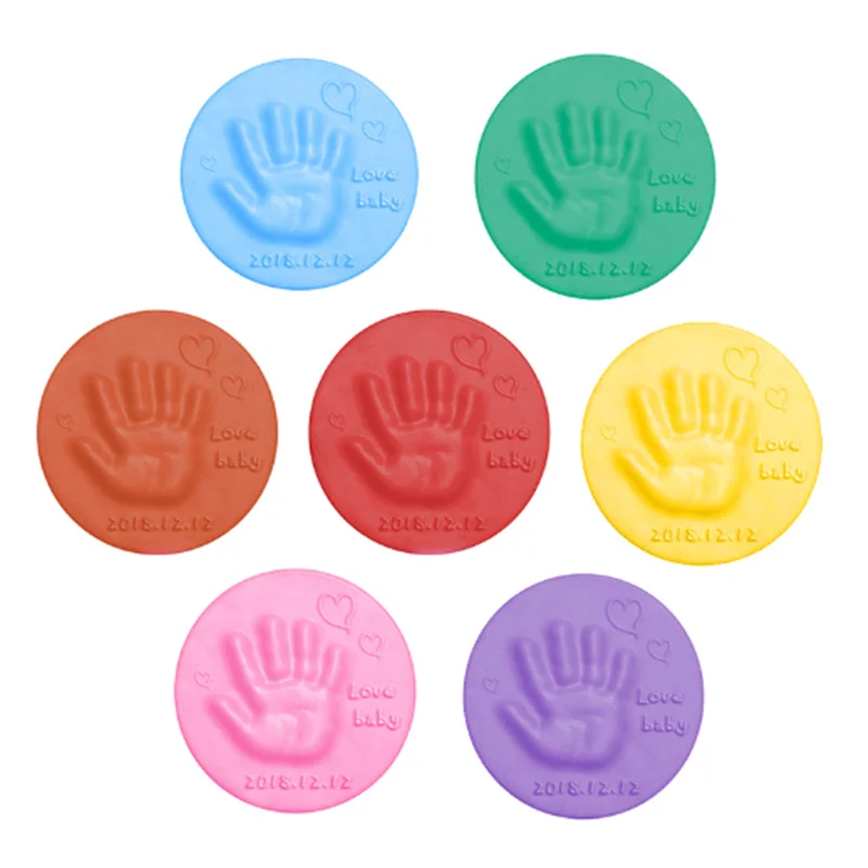 20 г штемпельная подушечка мягкая глина Материал DIY Handprint след новорожденного