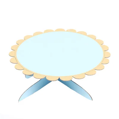 

Birthday Party Pink Yellow Blue Paper Cake Stand Baby Shower Supplies Kids Birthday Party Decoration Cupcake Stand Candy