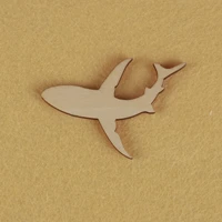 shark shape mascot laser cut christmas decorations silhouette blank unpainted 25 pieces wooden shape 0407