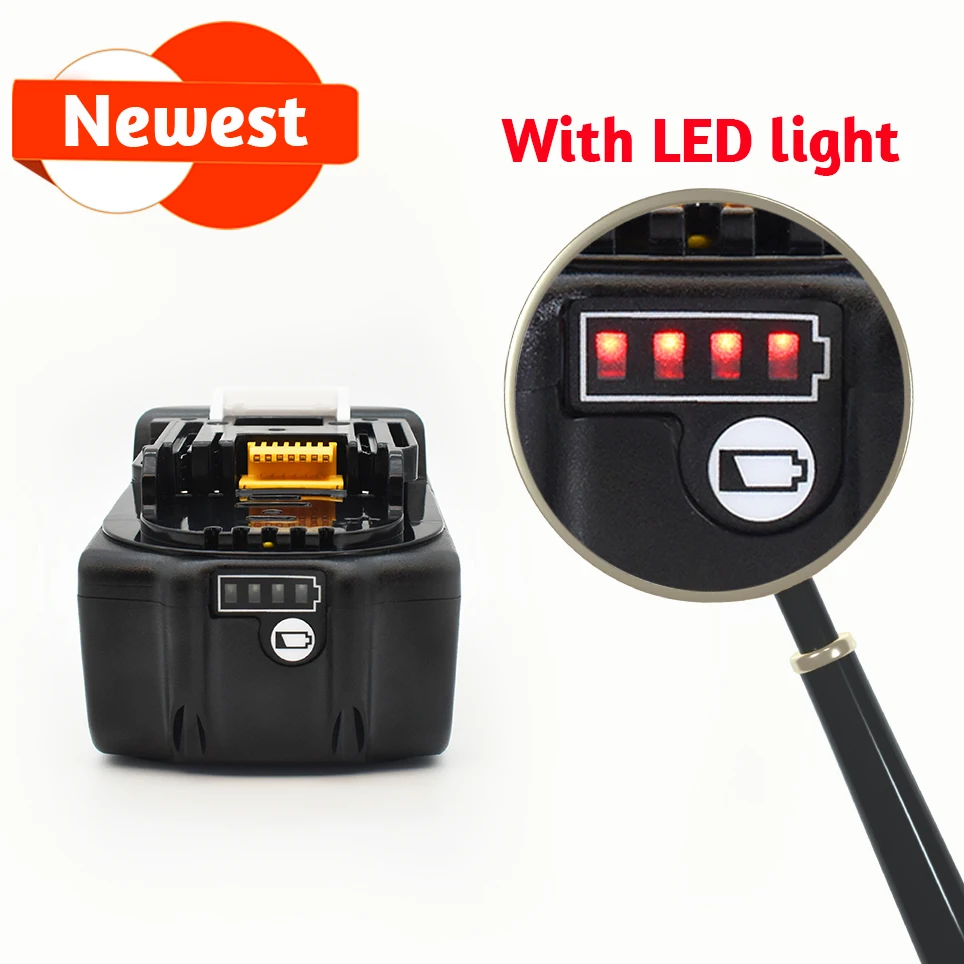 

NEWEST BL1860 Rechargeable Battery 20V 8000mAh Lithium ion for Makita 20v Battery BL1840 BL1850 BL1830 BL1860B LXT 400