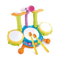 children electronic musical drum set kids jazz drum toy with microphone drumstick percussion instrument toys