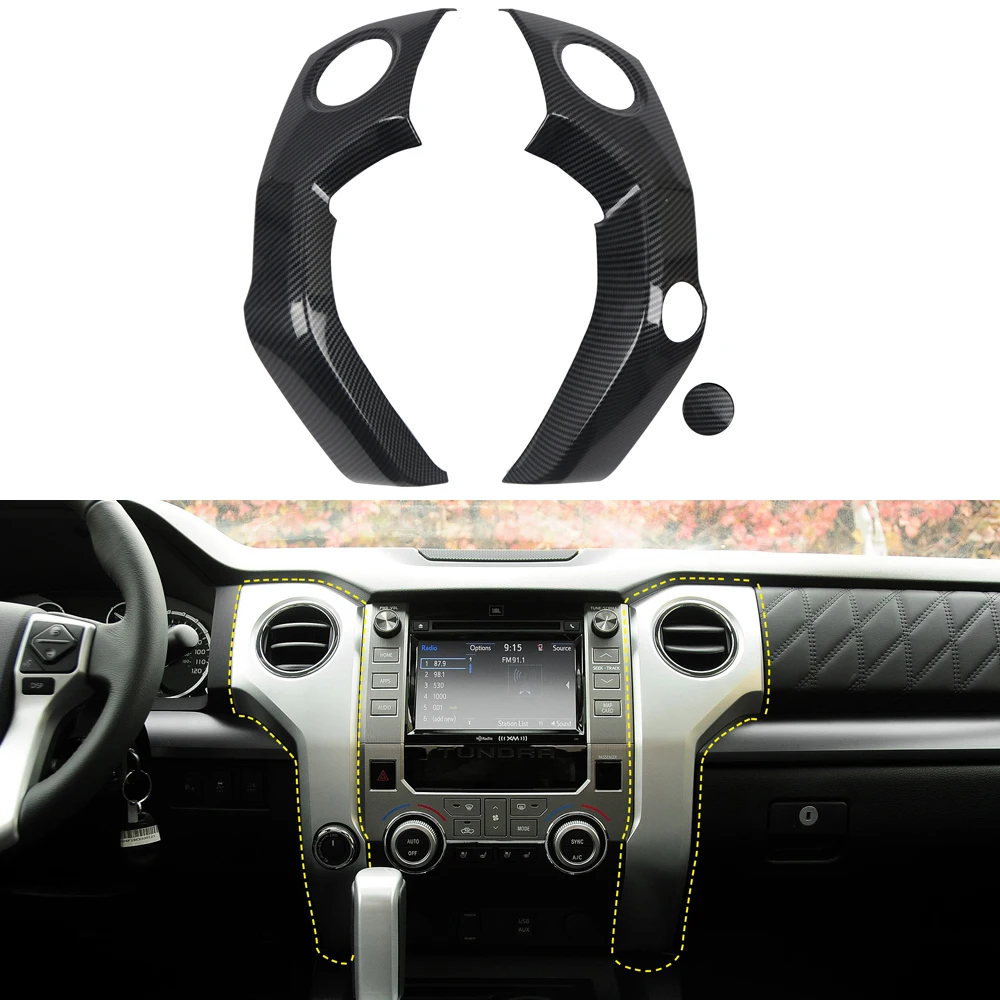 

Подходит для Toyota Tundra XK50 2014-2021 автомобильные аксессуары интерьерная средняя консоль Крышка вентиляционного отверстия 3 шт.