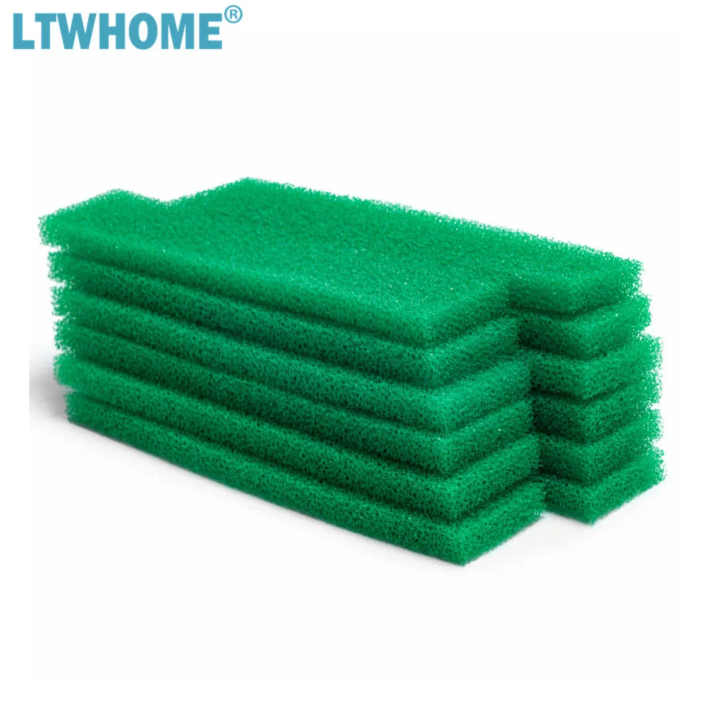 

LTWHOME Compatible Green Coarse Filter Foams Replacement for All Pond Solutions FW Range Nano Fish Tanks, FW-14