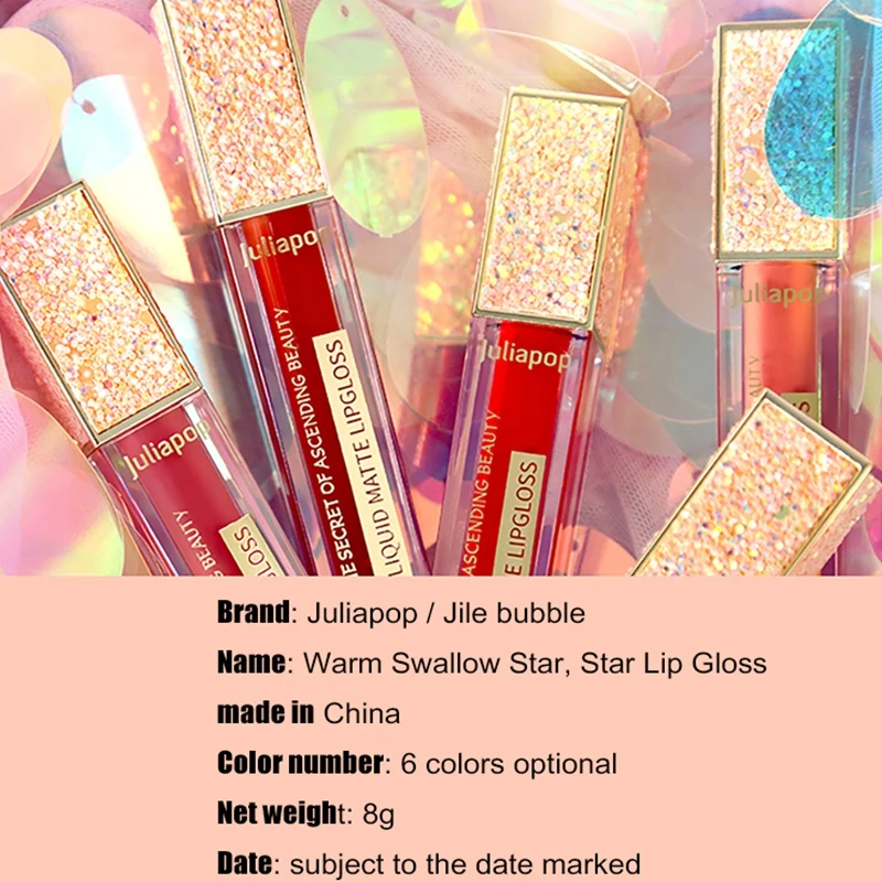 New Arrivals Velvet Matte Lip Gloss Set Waterproof Long Lasting Colorfast Liquid Lipstick | Красота и здоровье