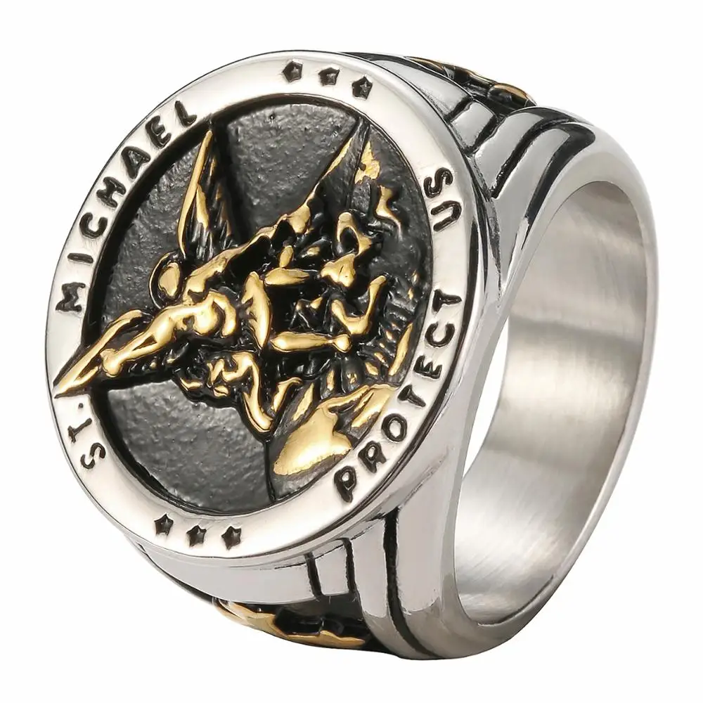 Мужское кольцо из нержавеющей стали 316L Размер 7-14