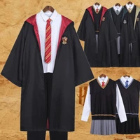 wizard college harris cosplay uniform four badges college style magic robe adult children halloween costume