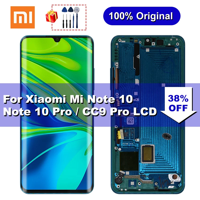 6 47 &quotОригинальный ЖК дисплей для Xiaomi MI Note 10 CC9 Pro сенсорный экран дигитайзер в