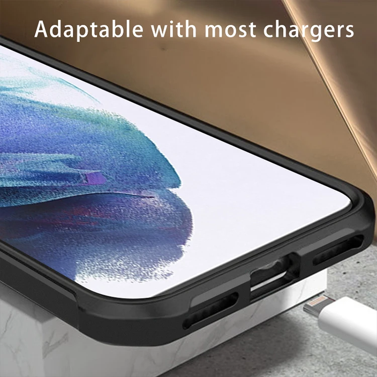 

Rzants for Samsung Galaxy S21 S21 Plus S21 Ultra case beetle unicorn Airbag pumper Transparent Phone Shell Funda Soft Cover