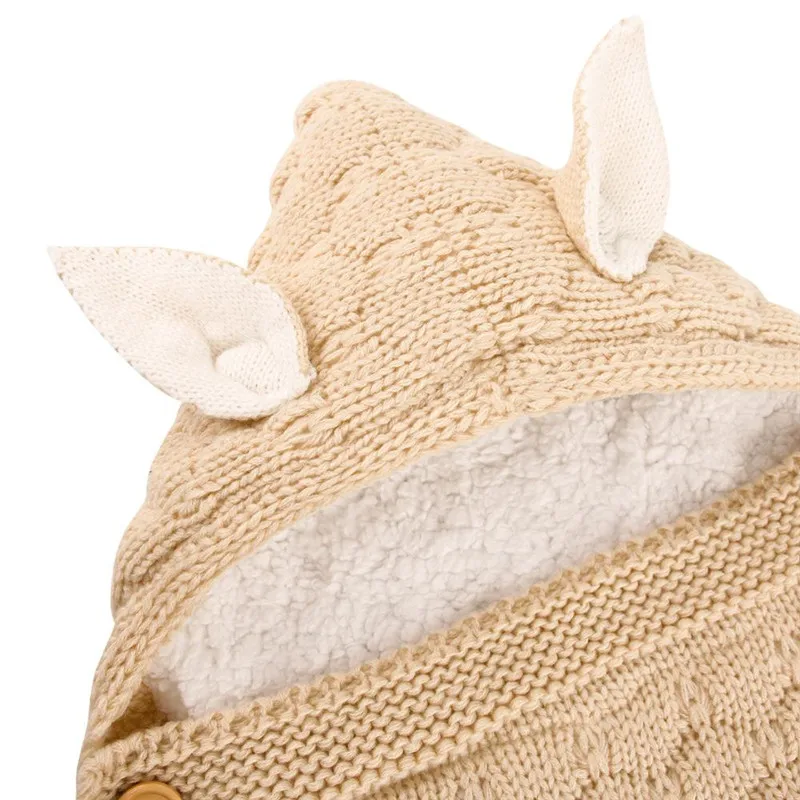 Детские спальные мешки вязаные конверты для коляски новорожденных пеленальные