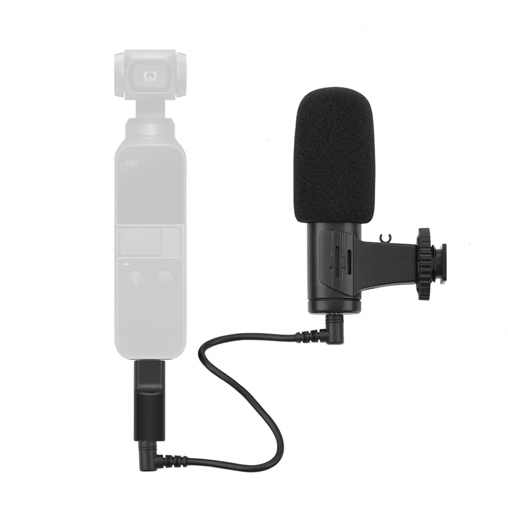 Портативный мини видеомикрофон + Встроенный микрофон 3 5 мм для DJI OSMO Pocket полный