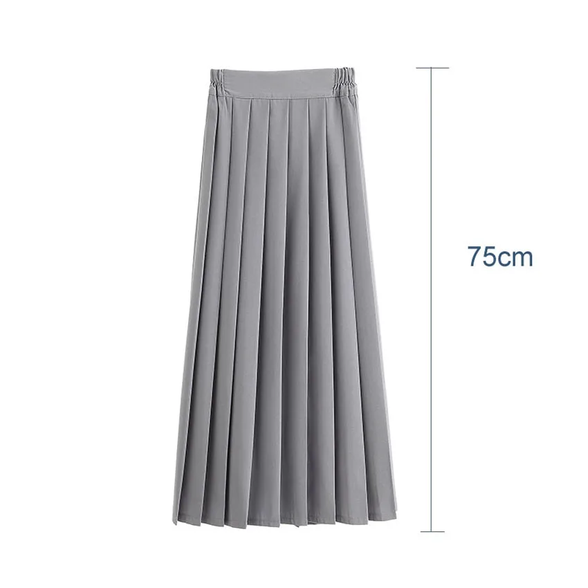 

Korean Japanese Version High School Student Skirt Uniform Pleated Tight Waist Black Skirt Collage Women Girls JK Suit Kawaii