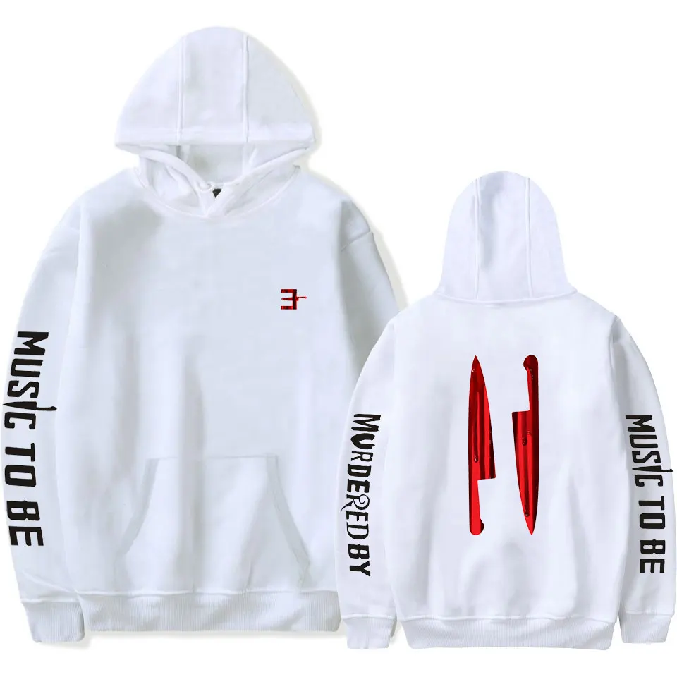 Белая толстовка с капюшоном для мужчин и женщин логотипом альбома MTBMB от Eminem 2020