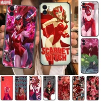 scarlet witch phone cases for iphone 13 pro max case 12 11 pro max 8 plus 7plus 6s xr x xs 6 mini se mobile cell
