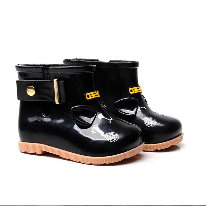 Детские милые резиновые сапоги из ПВХ для мальчиков и девочек с героями
