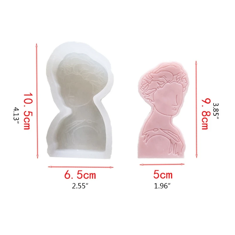 

3D Portrait Epoxy Resin Mold DIY Crafts Plaster Casting Tool Aromatherapy Candle Silicone Mould
