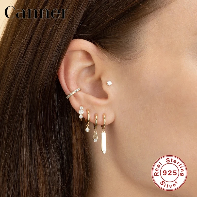 

925 Sterling Silver Hoop Earrings AAAAA Zircon Green Red Luxury Bling Huggie Earrings For Women Party Fine Jewelry pendientes W4