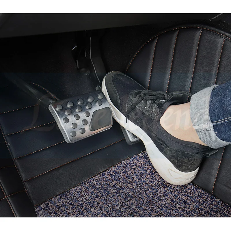 

Stainless Steel Accelerator Pedal Brake Pedals Cover Rest Pedals for Jeep Compass 2017-2020 Renegade Car Foot Accessories