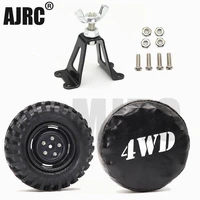 ajrc spare tire frame metal spare tire bracket wheel bracket for 110 axial scx10 rc4wd d90 d110 rc4wd trx4 cc01 rc crawler trx6