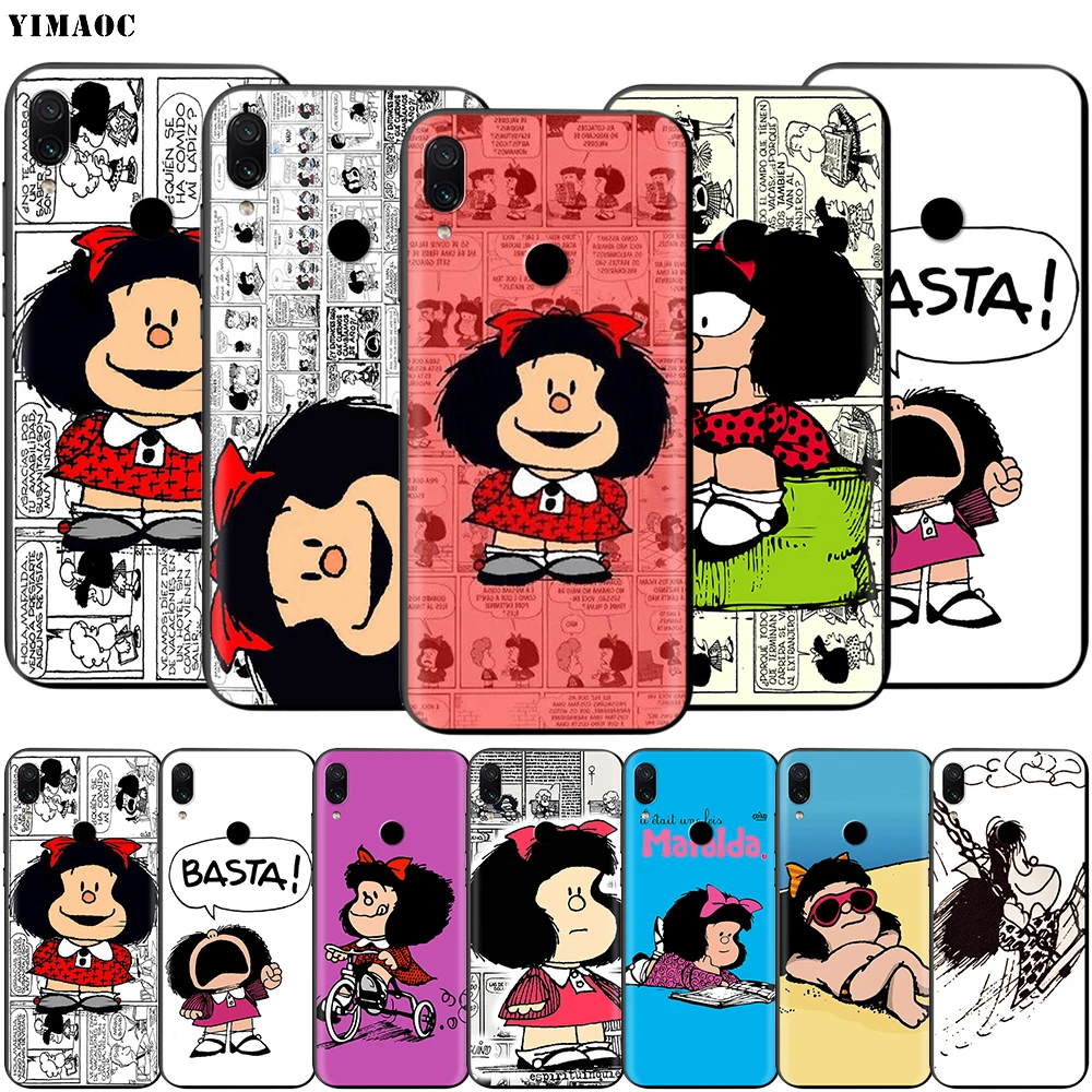 Чехол Mafalda для Xiaomi Redmi MI Note MAX 3 6 6A 7 8 9 9A 9C 10 se A1 A2 Lite GO F1 A3 K30 Poco F2 Pro|Бамперы| |