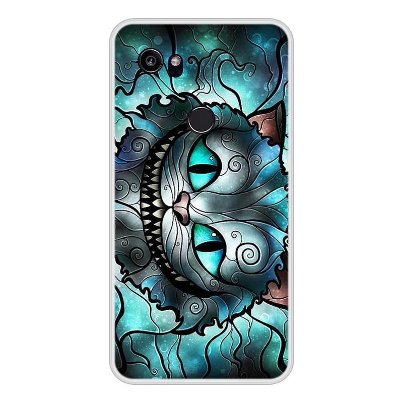 Чехол для Google Pixel 2 XL мягкий силиконовый чехол телефона из ТПУ с крутым рисунком 2XL