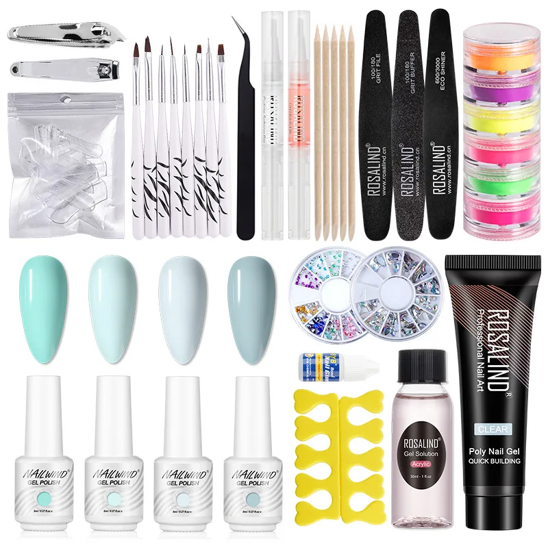 

New Arrivals Fashion Nail Art Gel Polish Set Spring French Style Charming Colors Manicure Set Gitter Nail Polish Manicure Kits