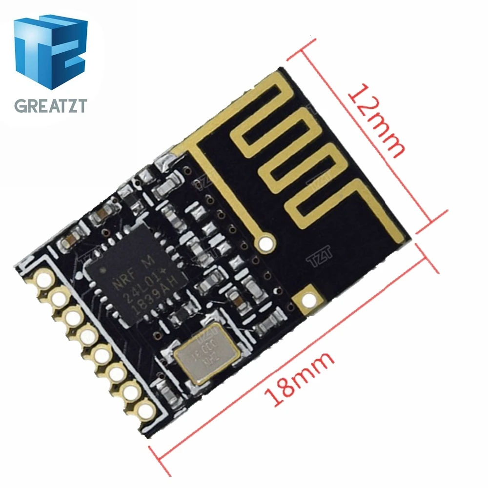 1 шт. GREATZT NRF24L01+ модуль беспроводной передачи данных 2,4G/обновленная версия NRF24L01