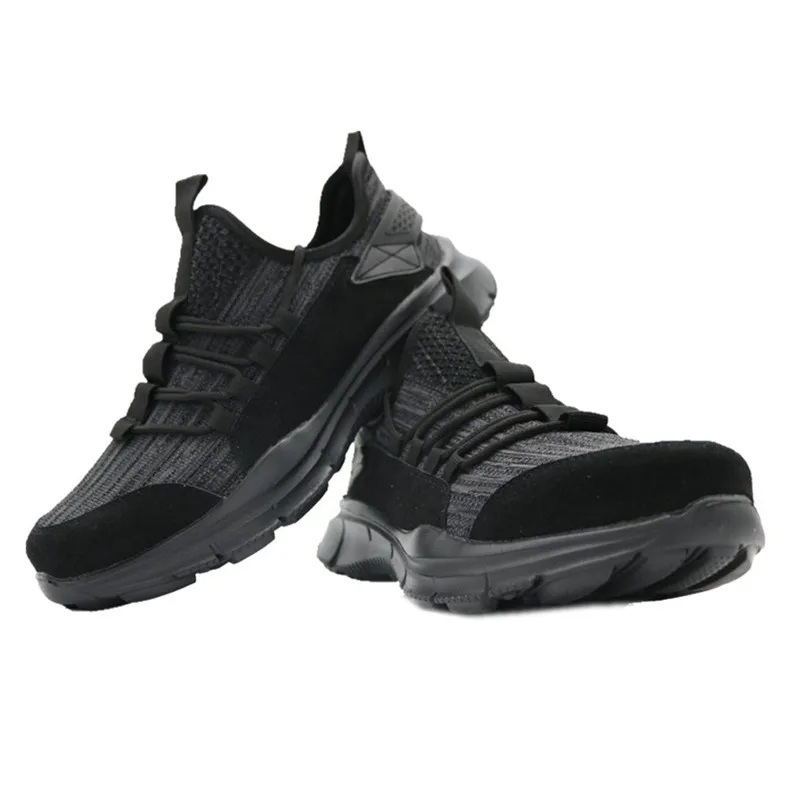 DEWBest Мужская Рабочая обувь со стальным носком легкие дышащие антистатические