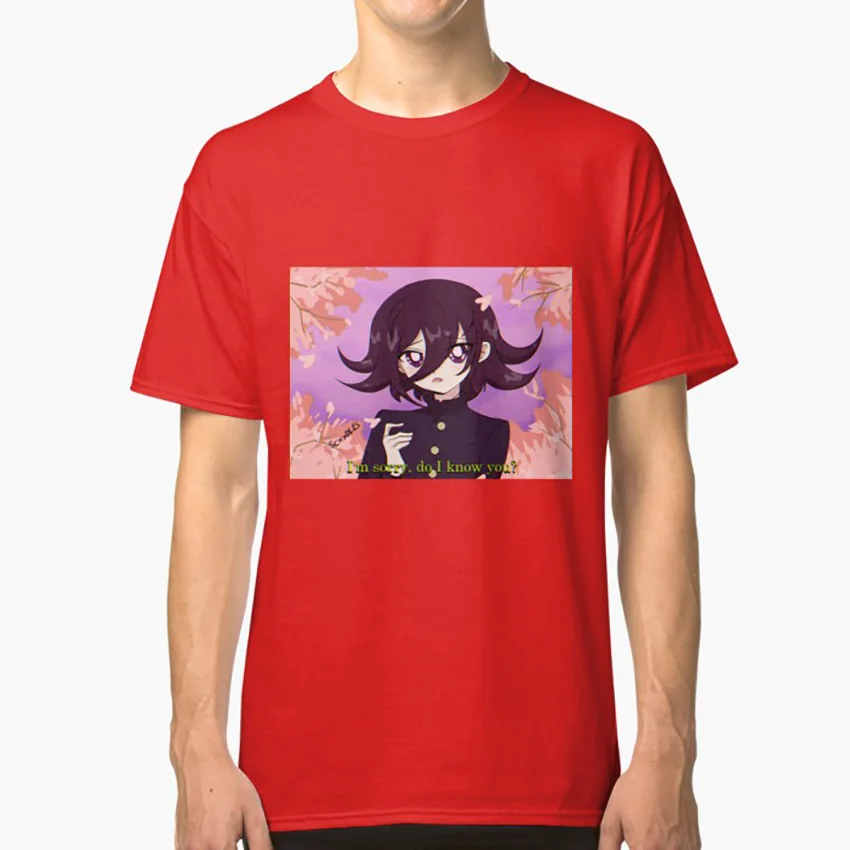 Красный 90s ouma kokichi футболка danganronpa ouma kokichi ouma 90s аниме данганронпа v3 - Цвет: Красный