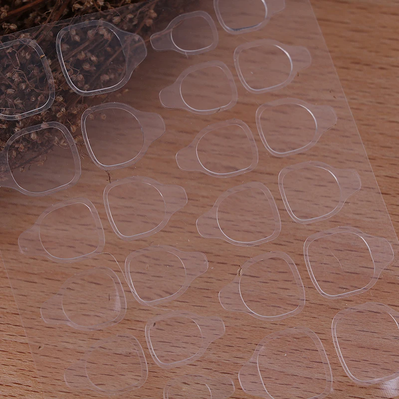 24 шт/лист Двухсторонняя клейкая лента прозрачная Инструменты Нейл-арт для