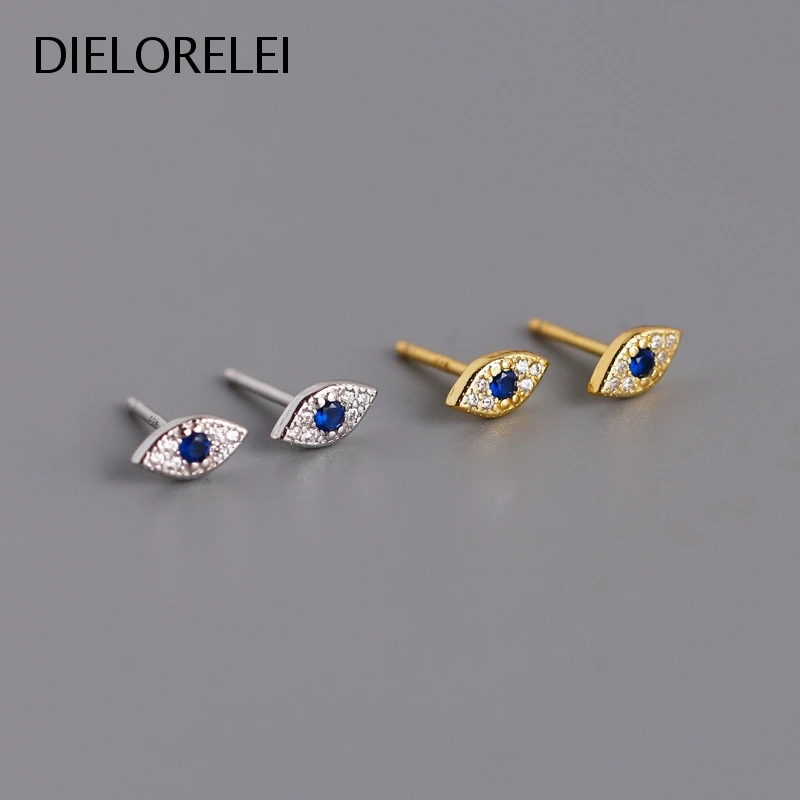 

DIELORELEI 925 Sterling Silver Light Luxury Accessories Gift Stud Earrings Eliminates Metal Allergies Prevent Allergy Simple