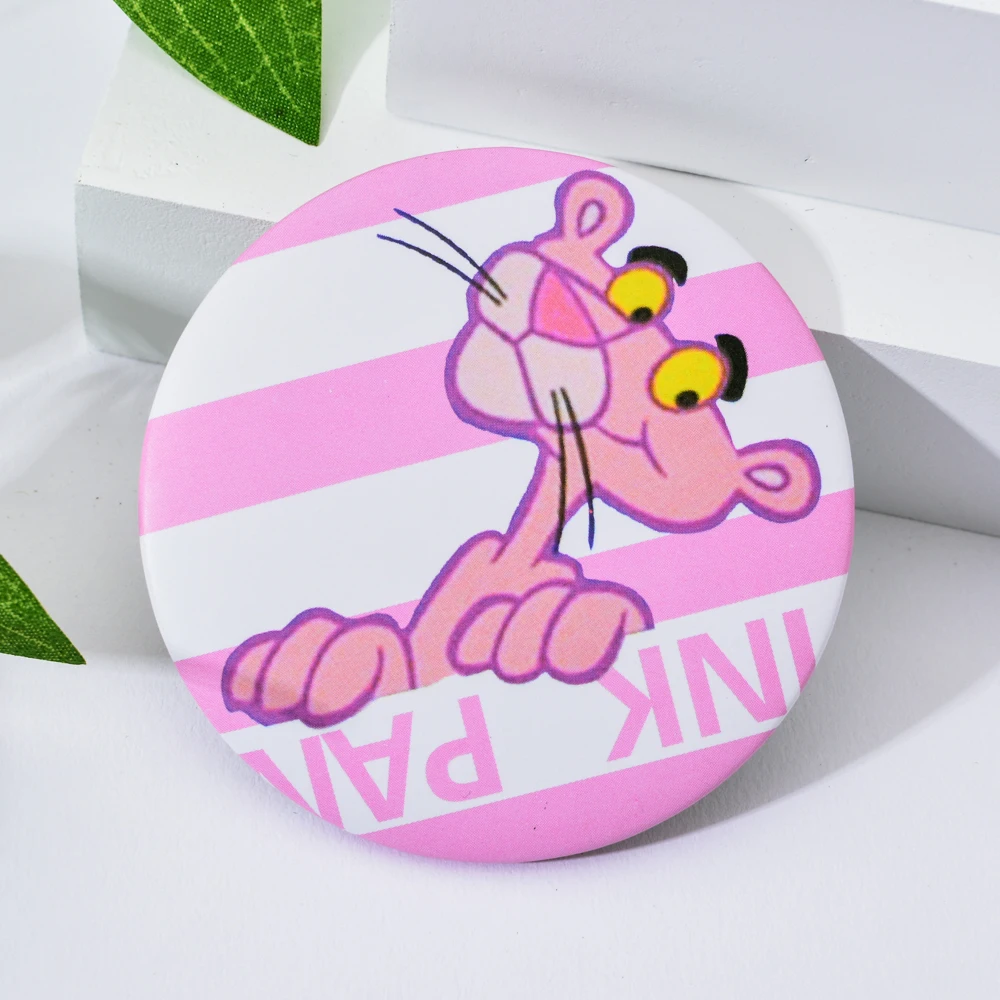 Портативные зеркала с розовым фламинго женские мини карманные пятиконечная