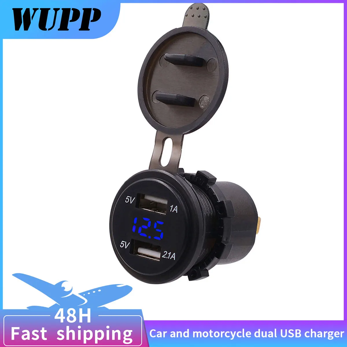 Автомобильное зарядное устройство WUPP с двумя USB-портами 5 В 2 1 А | Автомобили и