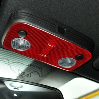 genuine carbon fiber for ford mustang 2009 2013 car front top roof reading light frame cover trim car styling sticker