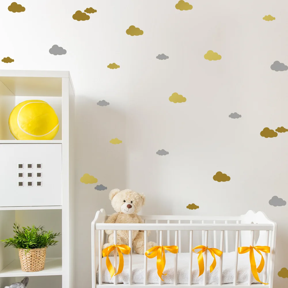 83 шт./лот Мультяшные милые наклейки на стену с облаками для детей детские комнаты