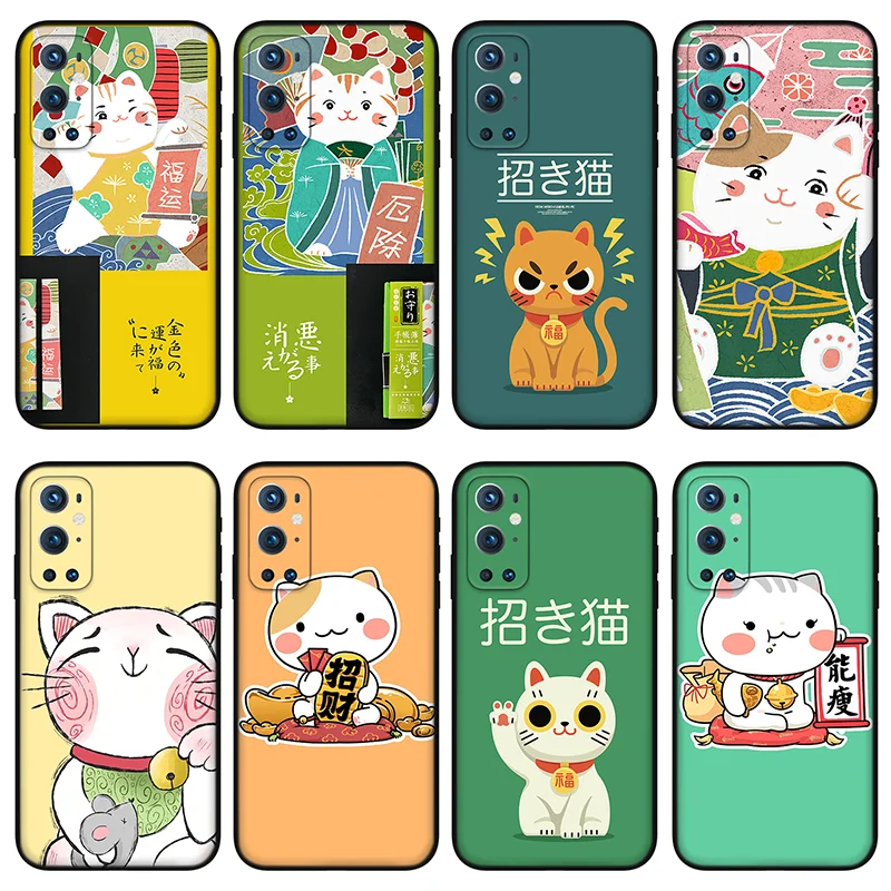 

Japanese cat Phone Case For OnePlus 7 8 9 Pro 6T 7T 8T Anti-fallSoft Silicone Case for OnePlus 8 9 9pro