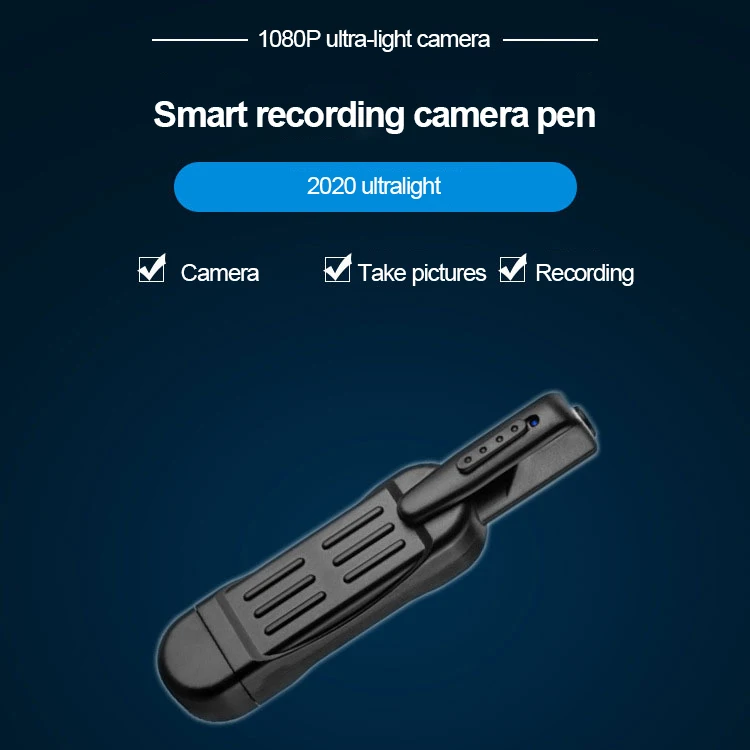

T189 Mini Camera HD 1080P Camera Wearable Body Pen Camera Digital Mini DVR Small DV Camcorder Micro Camera Mini Camcorders New