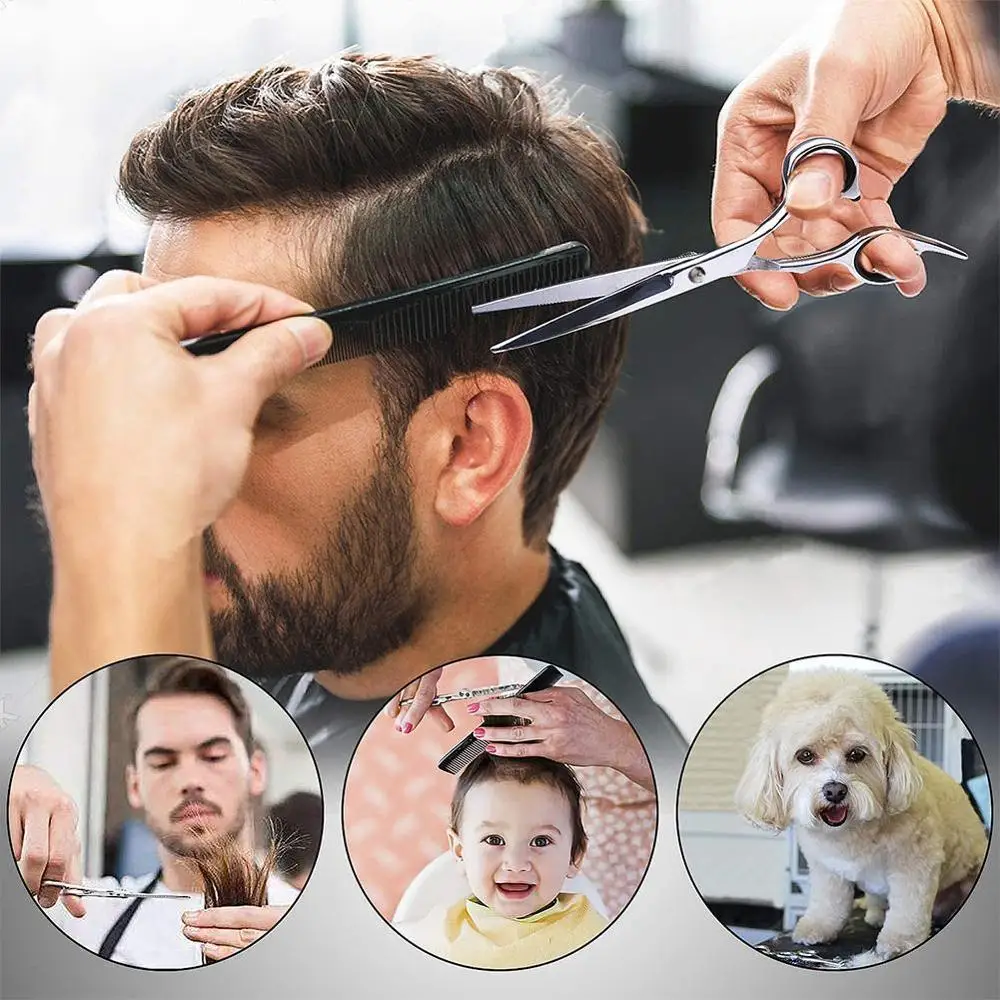 

9pcs Professional Hairdresser Scissors Set Hair Scissors Hairdressing Thinning Scissors Hair Cutter Comb For Salon Barbers Use