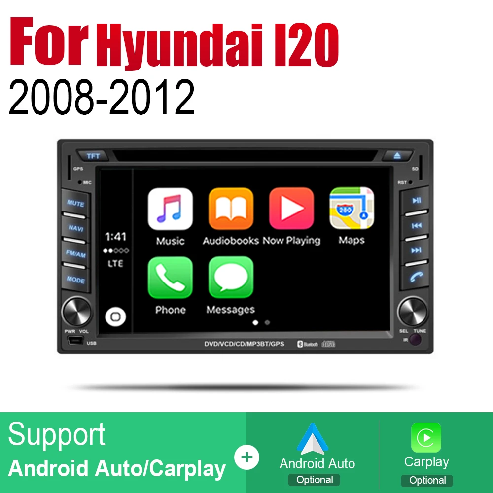 Автомагнитола ZaiXi 2 Din для Hyundai i20 Troy 2008 ~ 2012 GPS навигация BT Wi Fi карта мультимедийная