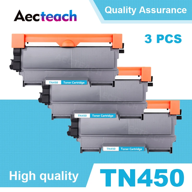3 x TN-450 TN-2220 TN-2250 TN-2280 TN-27J TN450 для Brother DCP-7055 DCP7055 DCP-7060 DCP7060 DCP-7065 DCP7065 картриджи с