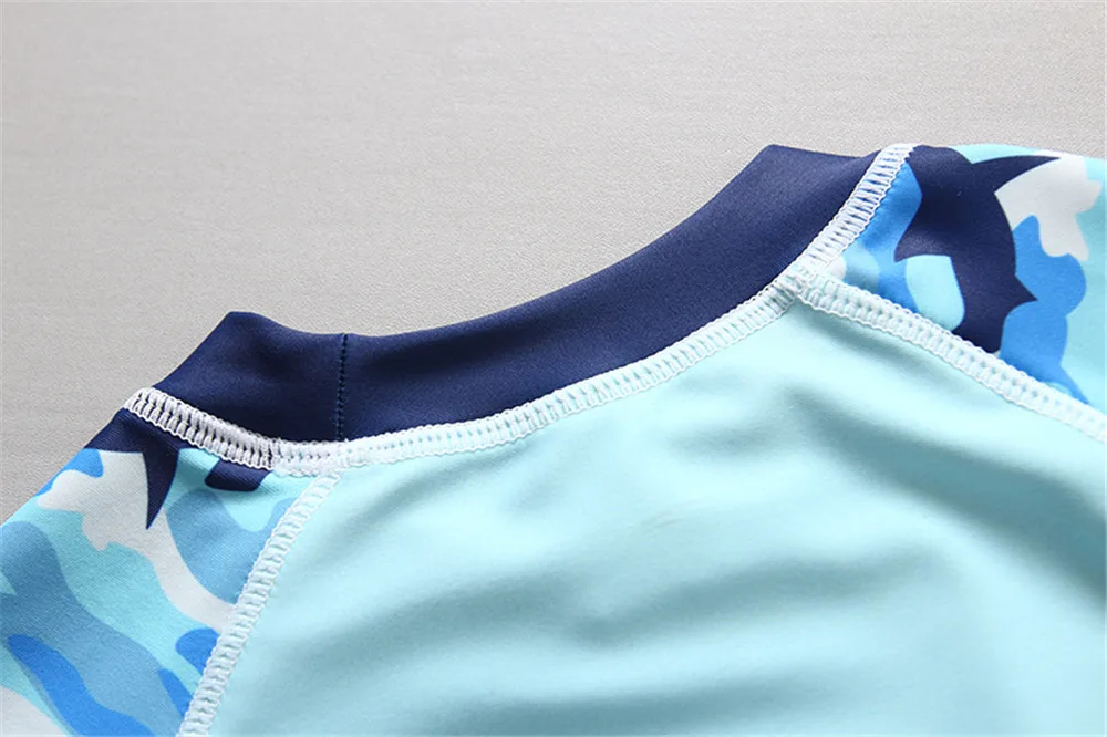 Детский раздельный купальник Rashguard с длинным рукавом купальники принтом для