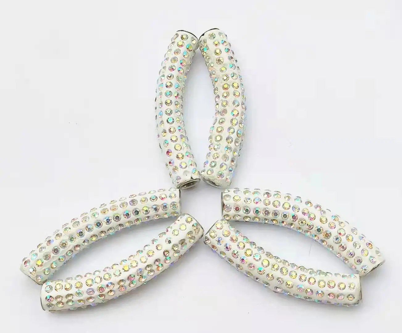 

10pcs Tube Bead Spacers Charms for Women DIY Bracelet Crafts W1