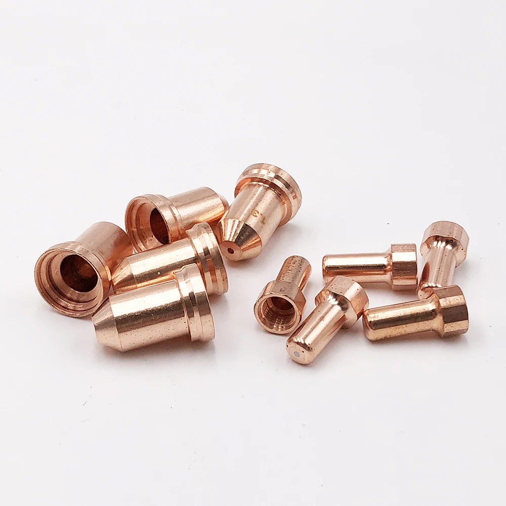 Free shipping Plasma cutting torch consumables PT80 PT-80 PTM80 IPT-80 5pcs electrode 52558 and nozzle 5pcs