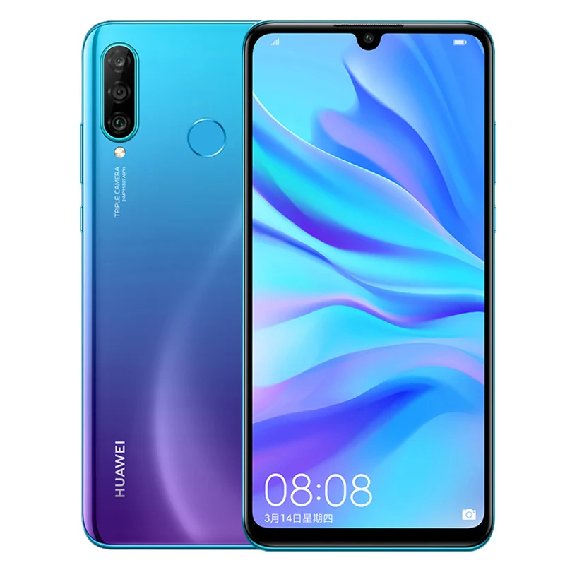 Быстрая, HuaWei Nova 4E P30 Lite, мобильный телефон Kirin 710, Android 9,0, 6,15 дюймов, 2312X1080, 6 ГБ ram, 128 ГБ rom, отпечаток пальца, 32 МП