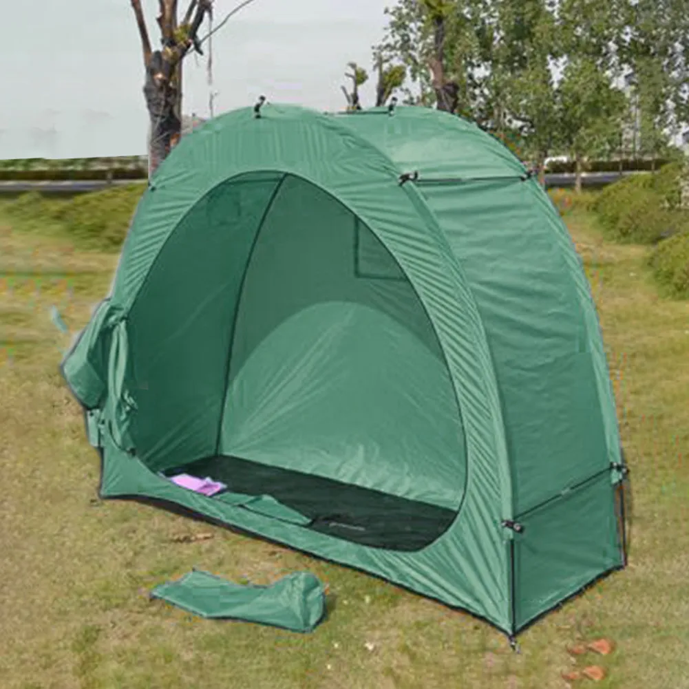 Велотент Тяжелой Долговечности Плотный с водонепроницаемостью Защищающий от погоды Наружный Палаточный Склад для велосипедов в горах.