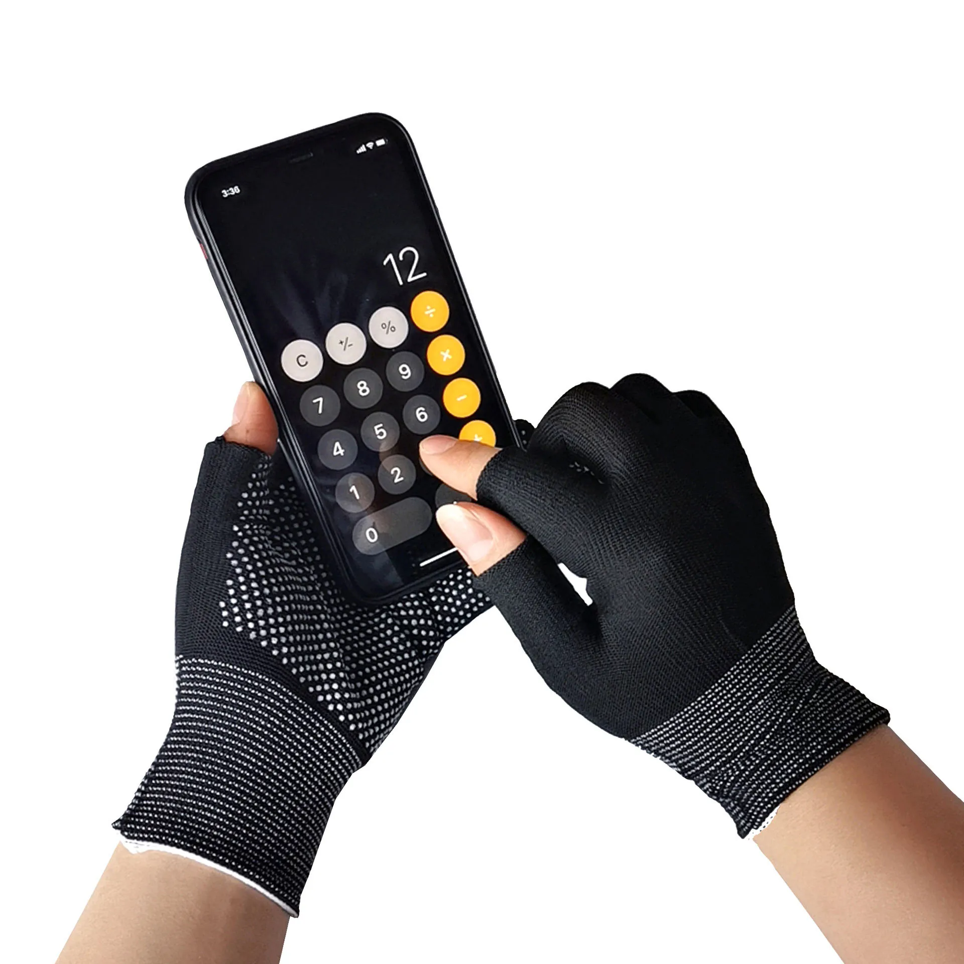 Нескользящие рыболовные перчатки сперчатки без пальцев спортивные зимней для