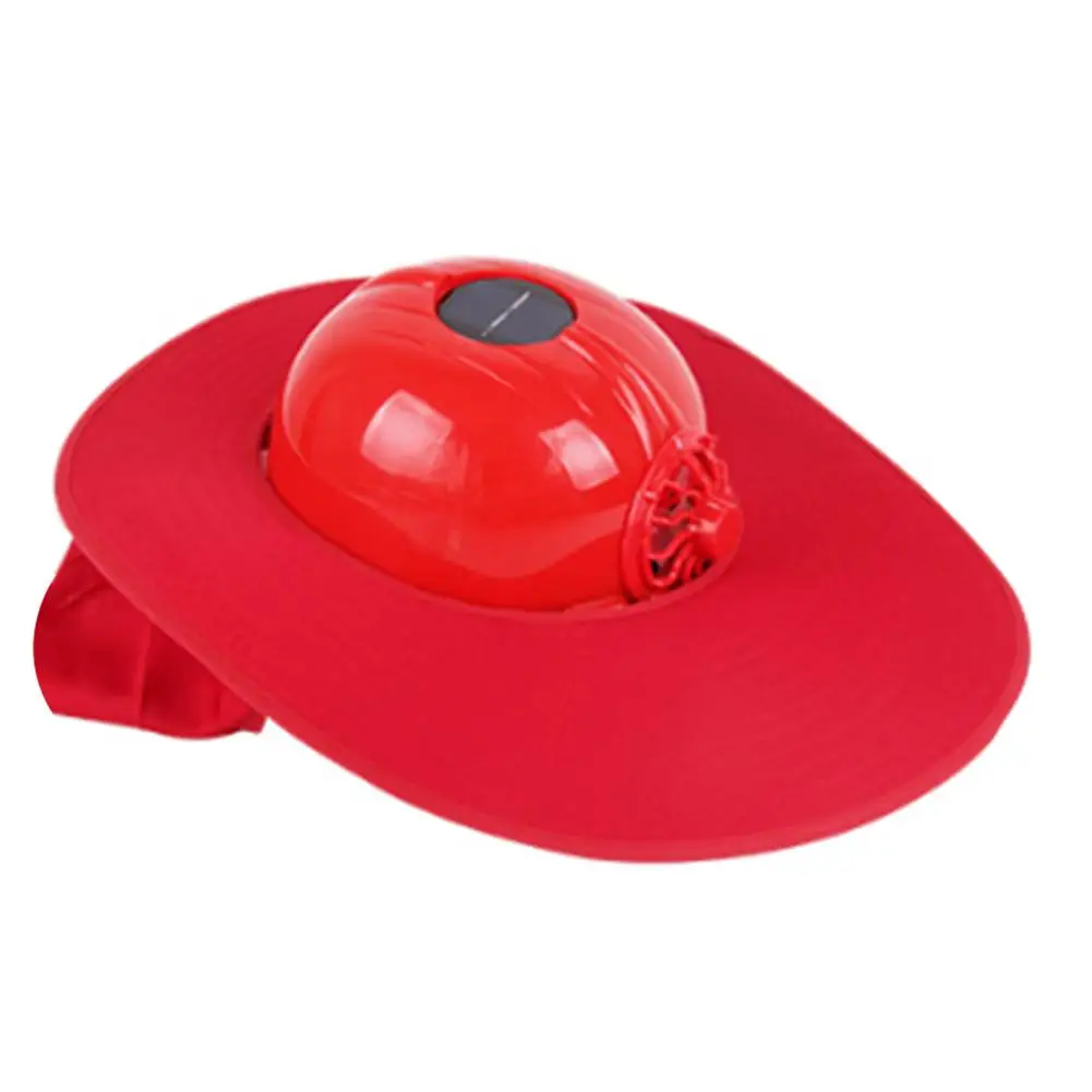 

Solar Fan Hard Hat Safety Helmet Sun Shield Visor With Solar Powered Cooling Fan For Sanitation Workers, Motor Vehicle Drivers