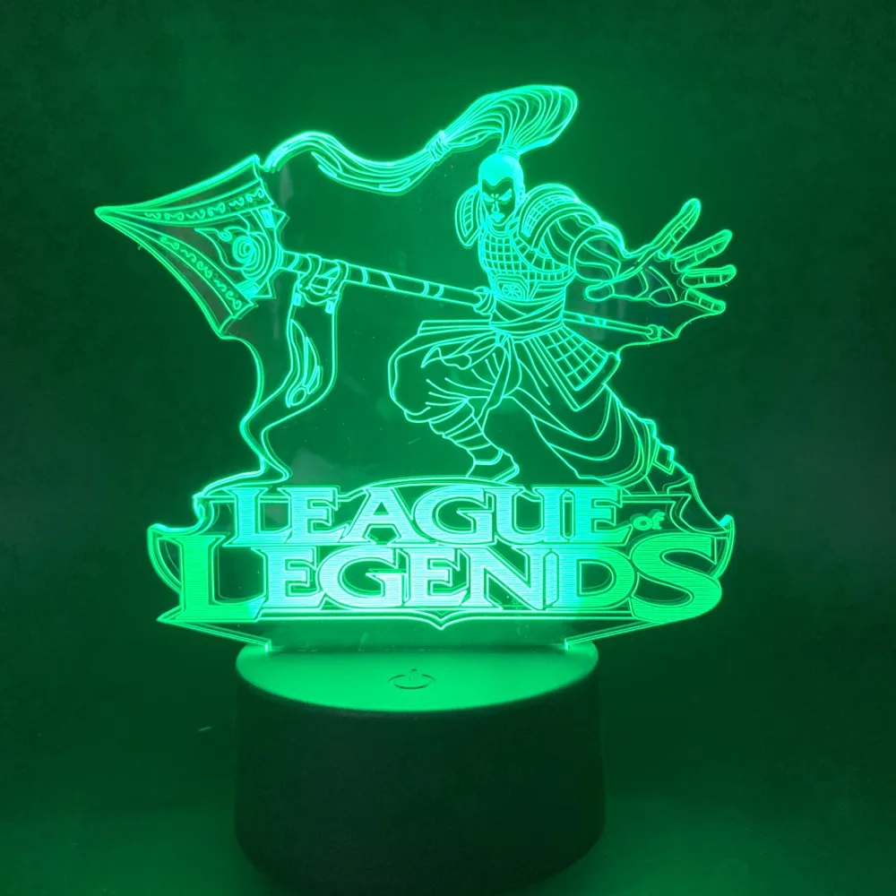 Светодиодный Ночной светильник лампа League of Legends Спальня украшения Чжао Xin ночной