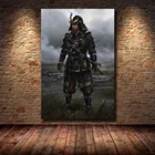 Популярный игровой постер душа цушимы, персонажи оружия военного меча, Картина на холсте с высоким разрешением, картина для украшения гостиной